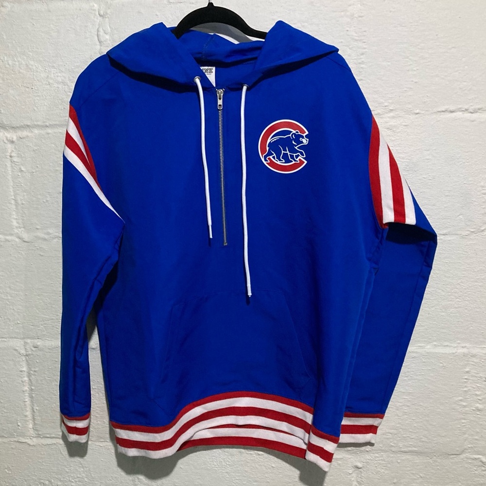 PINK Victoria’s Secret X New Era MLB Blue Chicago Cubs Hooded Jacket - Size M